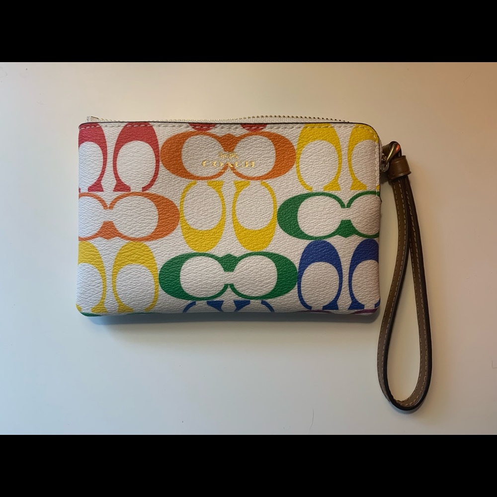 COACH Pride 4x6 wristlet - authentic NWOT